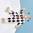 PENDRA Multi Color Crystal Clown Brooch