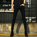 New Youths Men's Summer Jeans Stylish and Durable Trendy Denim Pants Korean Style Men's Slim Fit Cowboy Solid Denim Pants