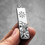 PENDRA Taoism Nine Character Steel Necklace