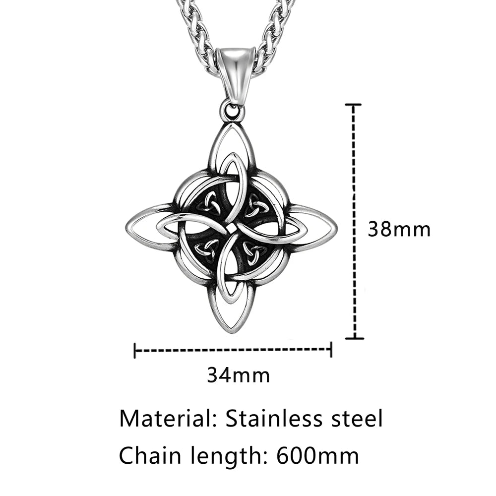 PENDRA Celtic Knot Rune Punk Necklace