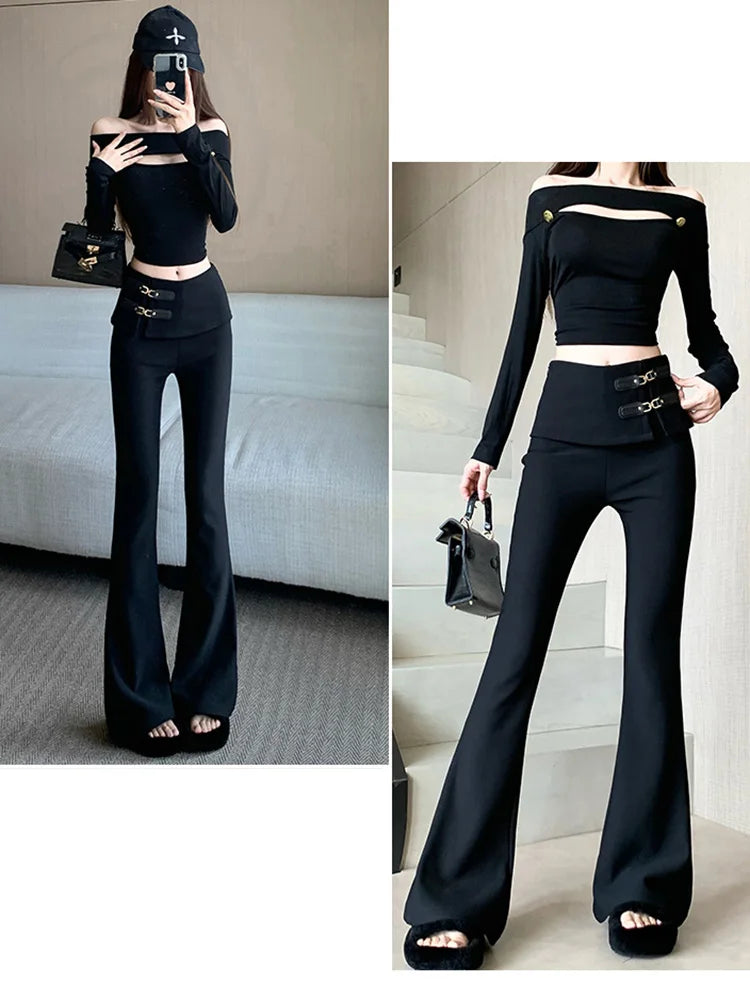 PENDRA End Black Micro Pants