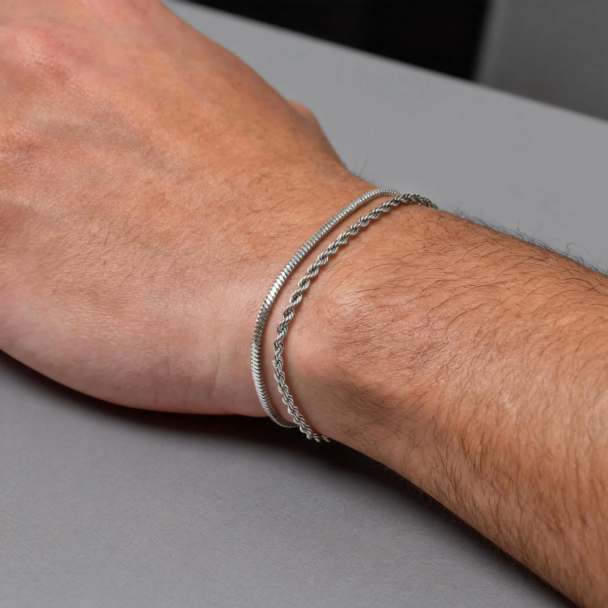 1/2/3pcs Chain Bracelet for Men Women,Stainless Steel Twisted Rope Cuban Chain Wristband,Hip Hop Minimalist Jewelry Gift