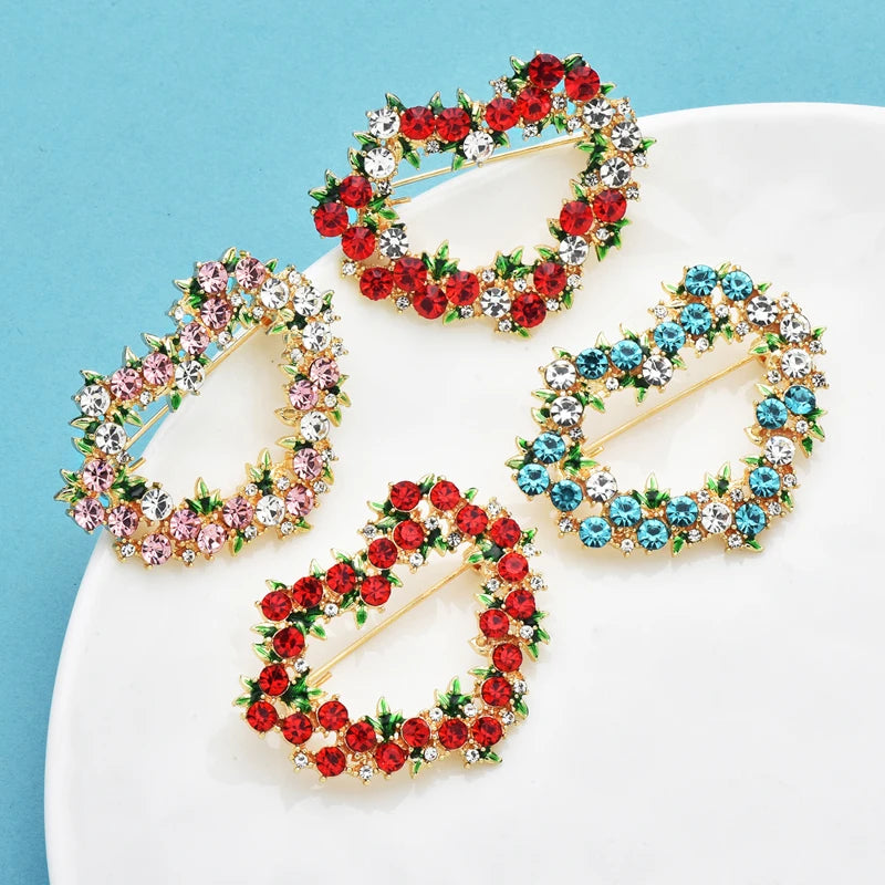 PENDRA Amoria Sparkling Heart Brooch