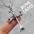 PENDRA Jesus Skull Cross Steel Necklace
