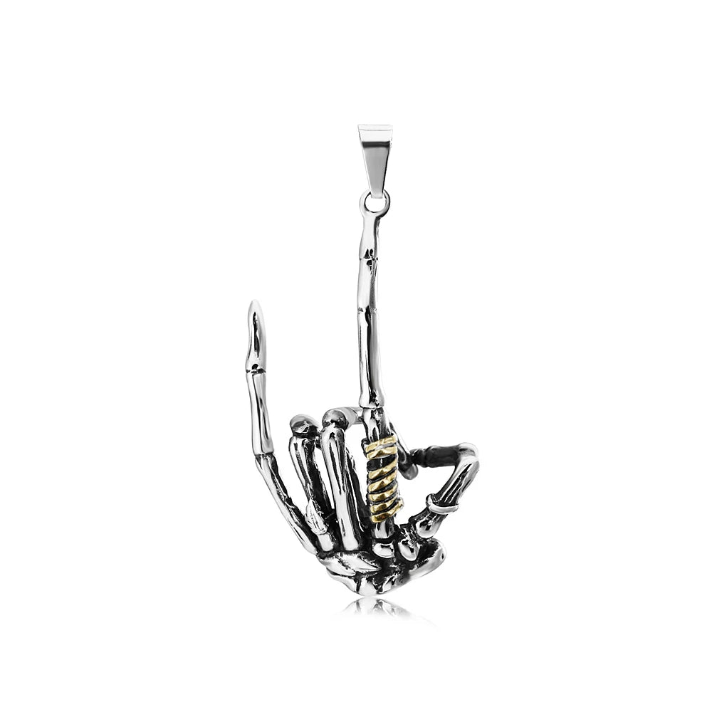 PENDRA Skullgesture Gothic Skull Gesture Pendant