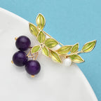PENDRA Berryblue Blueberry Brooch