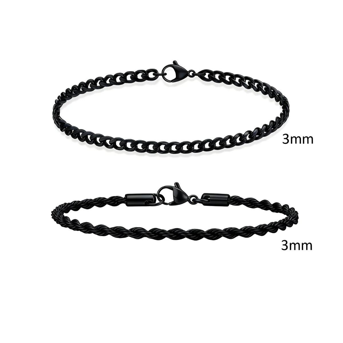 PENDRA Cuban Black Bracelet