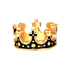 PENDRA Royal Crown Rock Steel Ring
