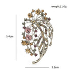 PENDRA Florielle8 Rhinestone Brooch