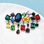 PENDRA Celestine Multicolor Rhinestone Tassel Brooch