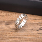 Classic Watch Chain Band Ring for Men Boys,Metal Chain Link Open Free Rings,Rock Punk Jewelry