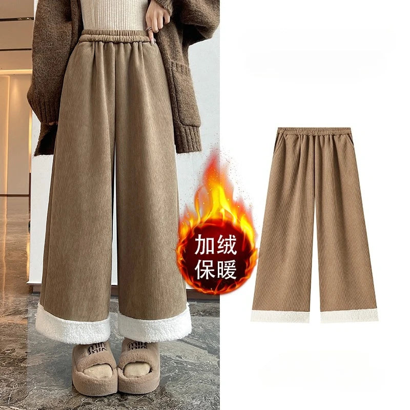 PENDRA Corduroy Splicing Lamb Pants