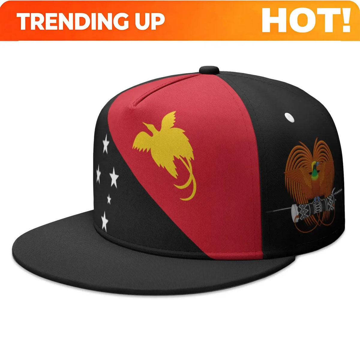 Papua New Guinea  Free Custom Made Name Logo Flat Brimmed Cap Nation Flag Pg Guinean Country College Print Photo Hip-hop Hat