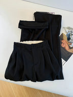 PENDRA Cashmere Touch High Waist Wide Leg Pants