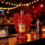 Fantasy Five Dragon Glass Liquor Decanter Red Spirits Bottle Decorative Whiskey Container for Home Bar Display