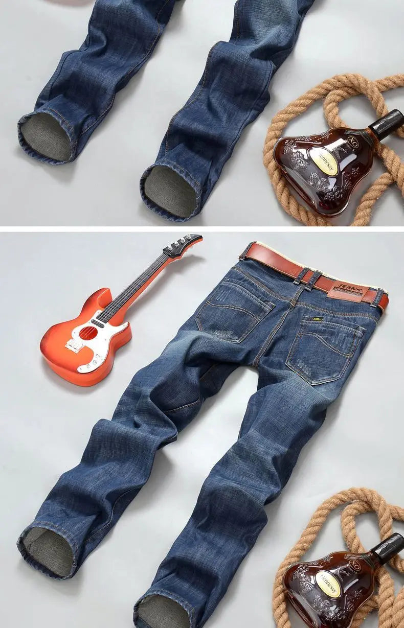 PENDRA Denim Straight Dark Pants