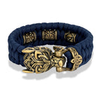 PENDRA Celtic Knot Rune Wolf Bracelet