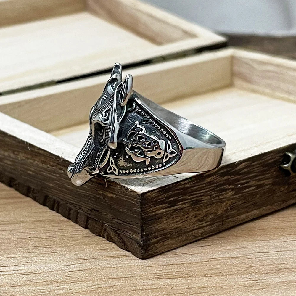 PENDRA Wolf Vintage Ring