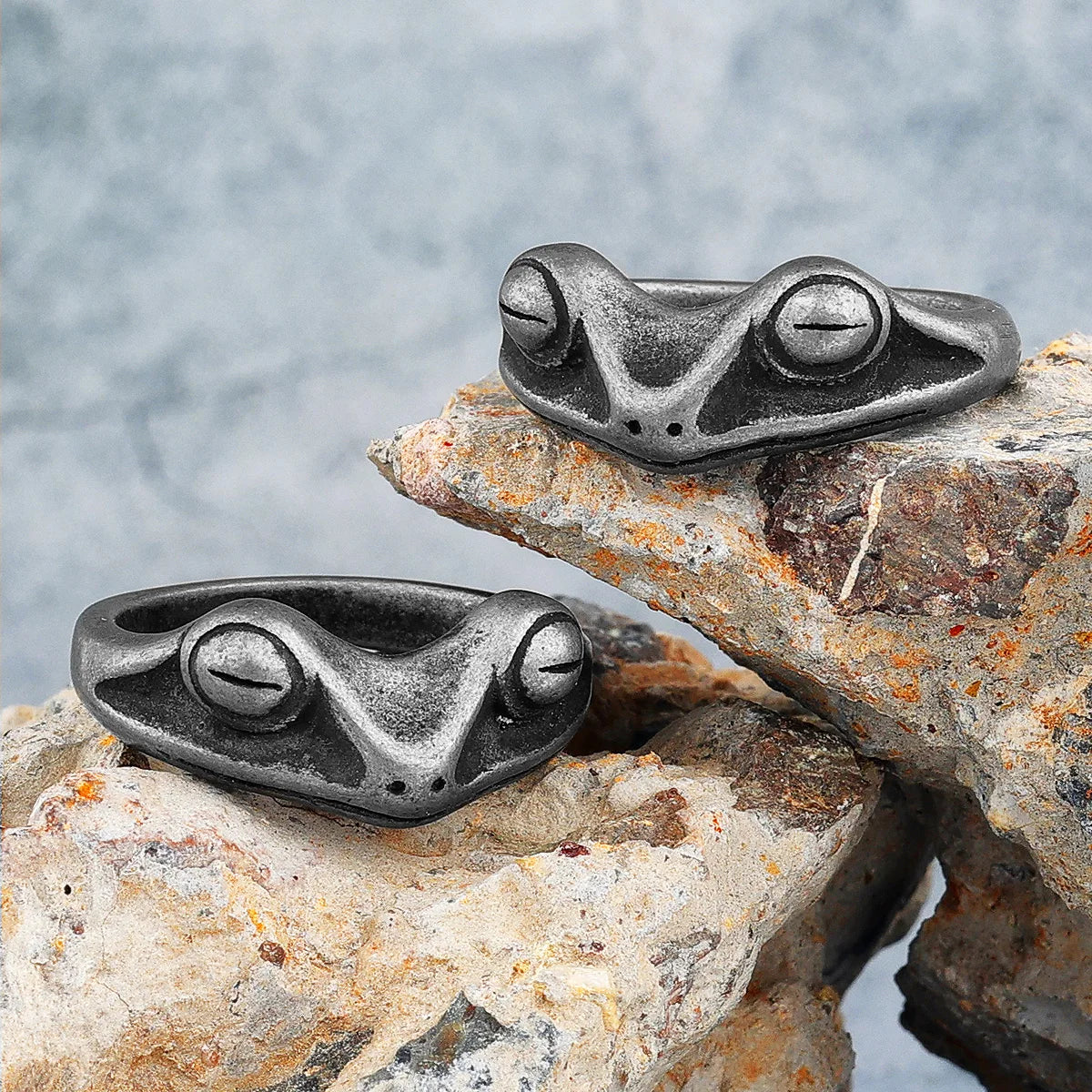 PENDRA Animal Frog Boyfriend Steel Ring
