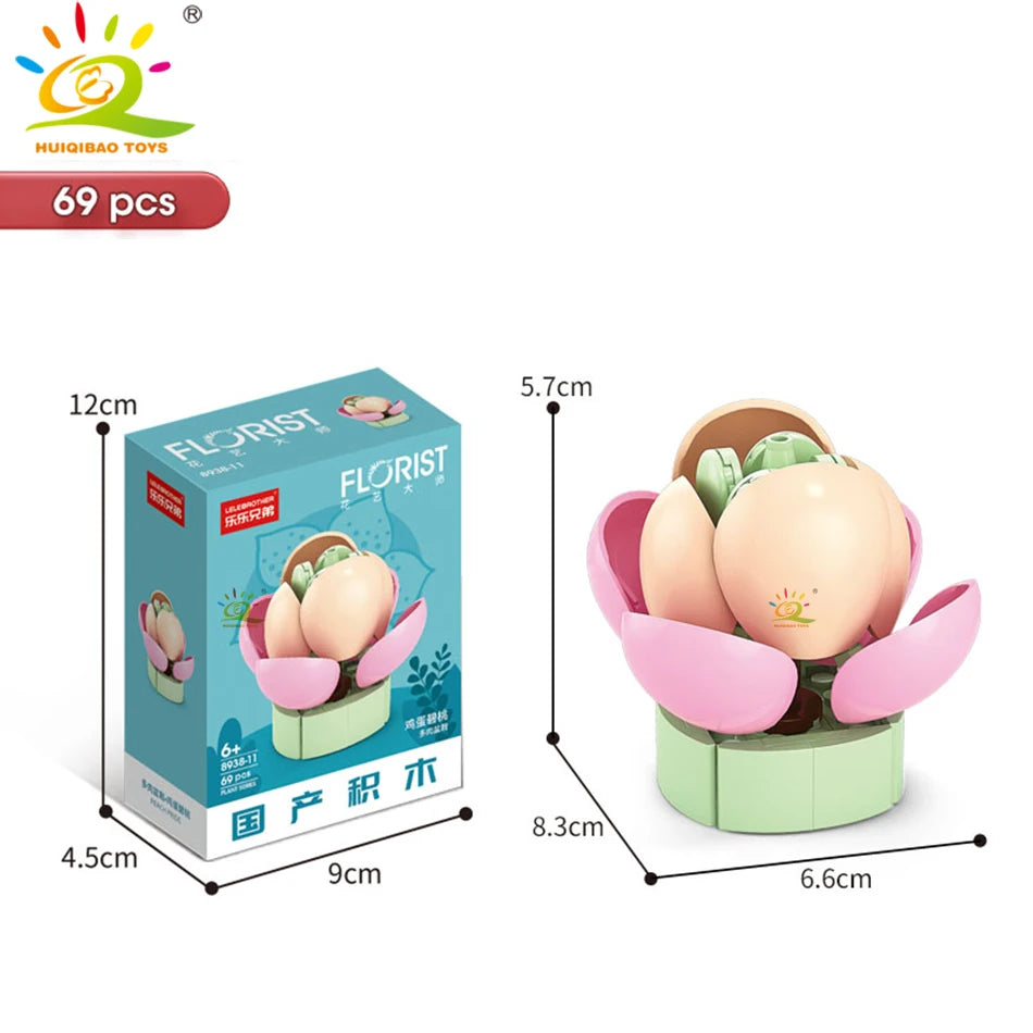 PENDRA Succulent Potted Floral Building Set