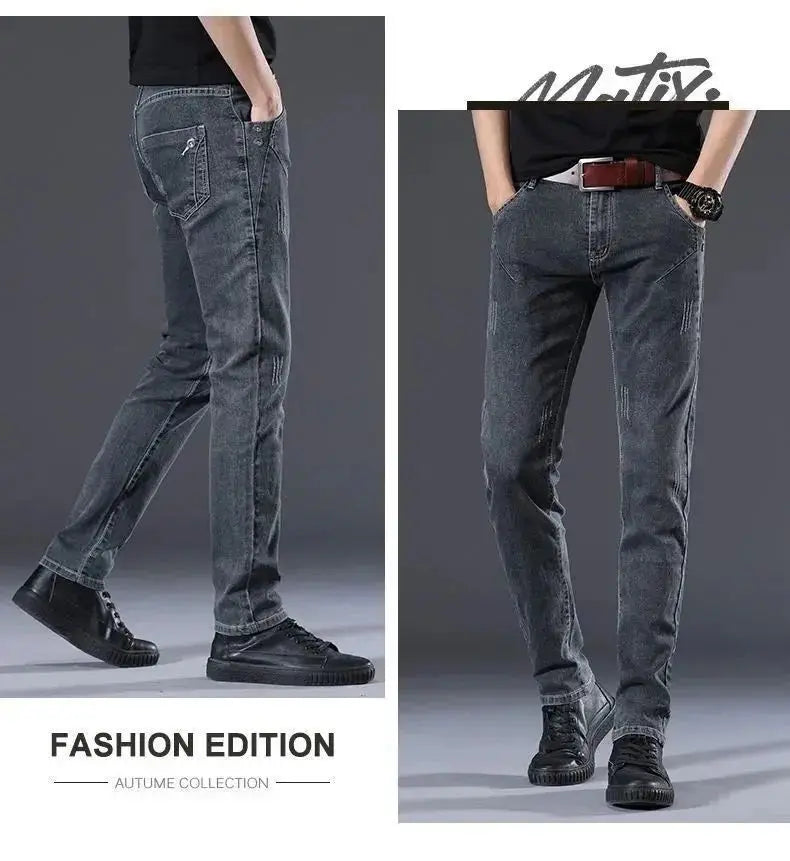 PENDRA Velvet Straight Brushed Trousers