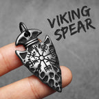 PENDRA Spear Compass Steel Necklace