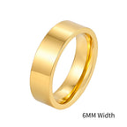PENDRA Bend Flat Wedding Steel Ring
