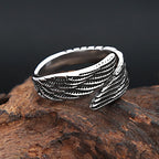 PENDRA Angelwing 316L Stainless Steel Ring
