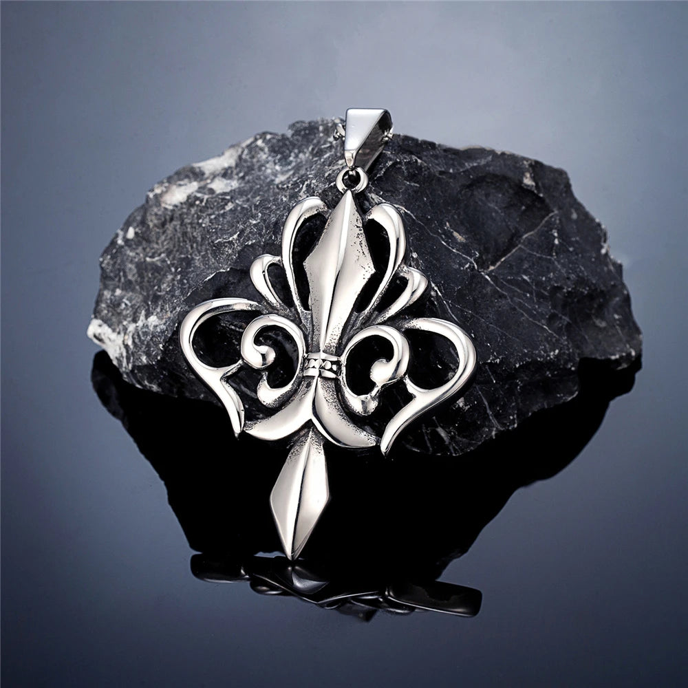 PENDRA Rune Vintage Steel Necklace