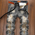 PENDRA Denim Straight Ripped Pants