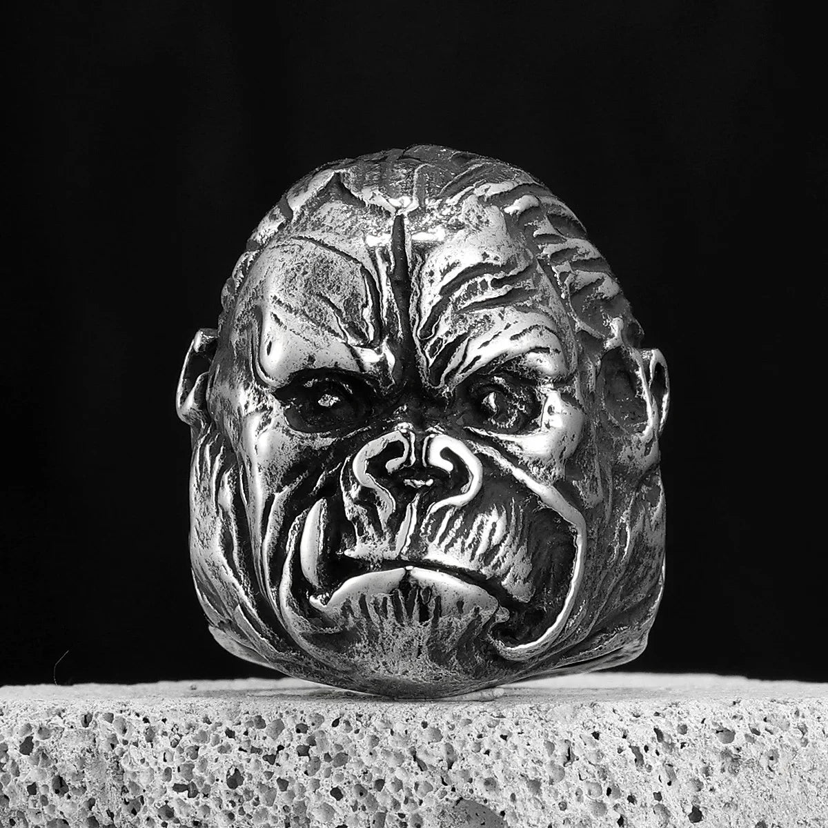 PENDRA Gorilla Animal Monkey Steel Ring