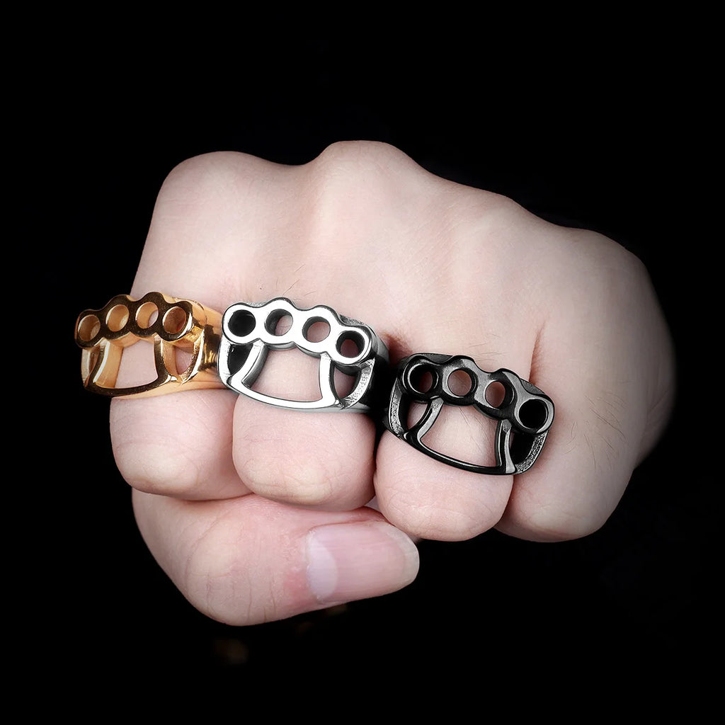 PENDRA Fight Boxing Knuckles Steel Ring
