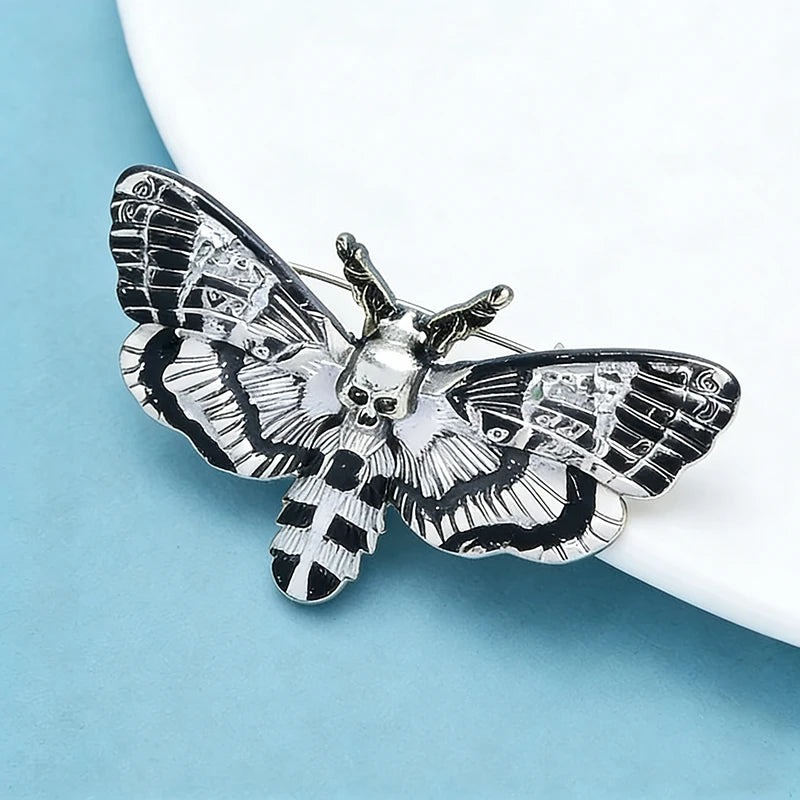 Wuli&baby Vintage Enamel Butterfly Brooches For Women Unisex 2-color Cute Insects Party Casual Brooch Pins Gifts