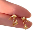 PENDRA Dolphins Sterling Silver Earrings