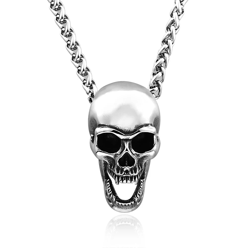 PENDRA Skullpunk Gothic Hip Hop Skull Pendant