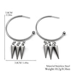 PENDRA Triplethorn Rivet Drop Earrings