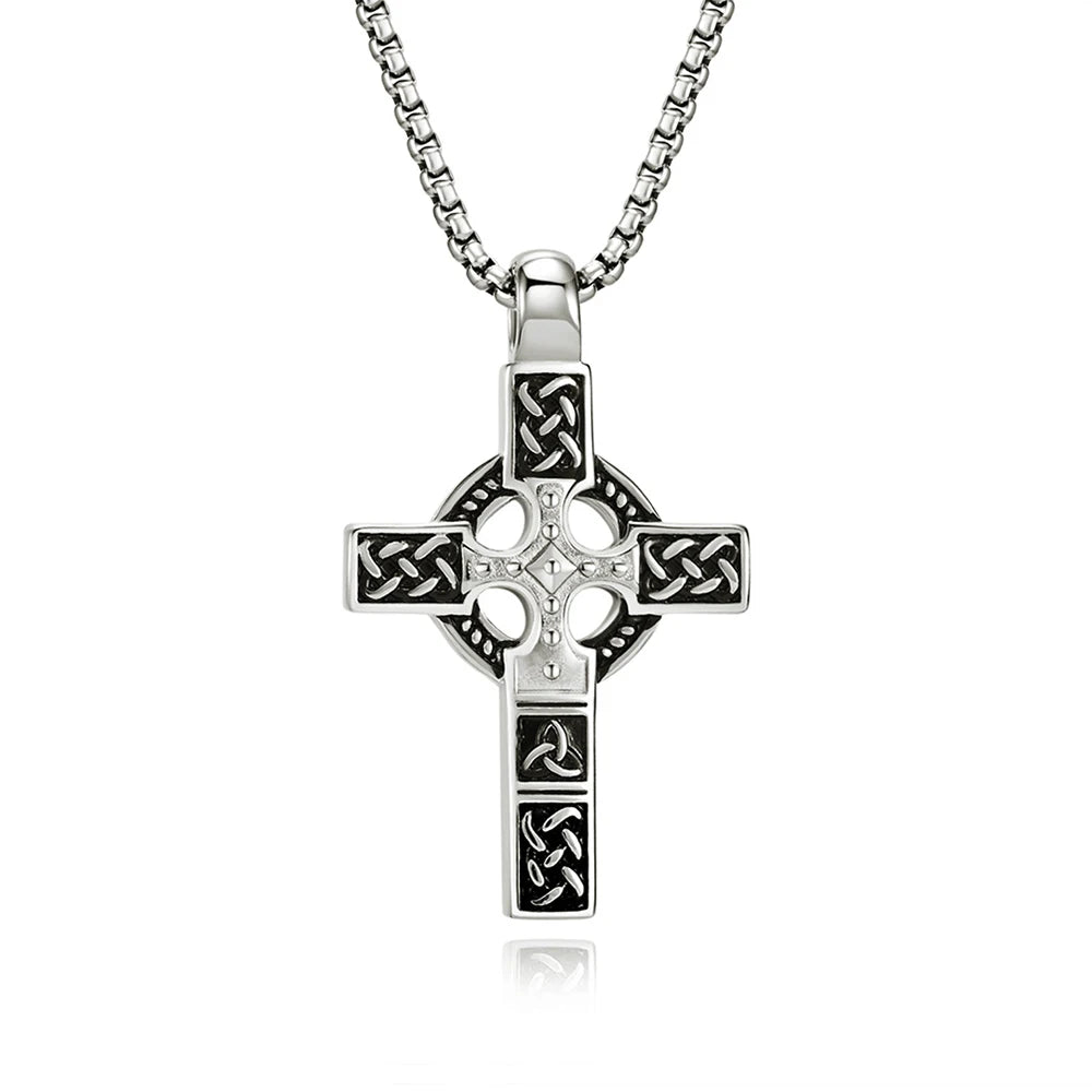 PENDRA Crossforge 316L Stainless Steel Cross Pendant Necklace