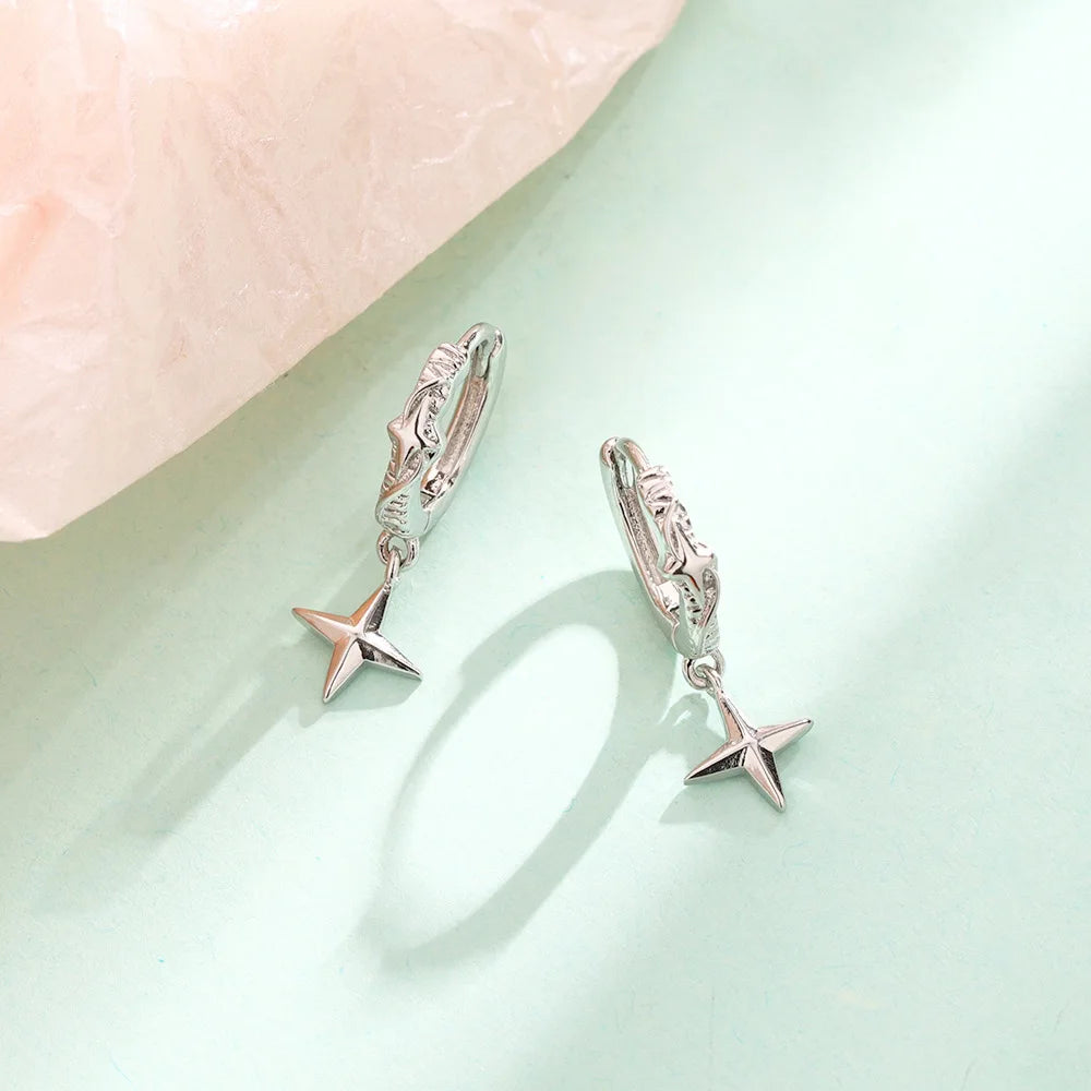 PENDRA Hoop Sterling Silver Earrings