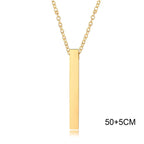 PENDRA Rectangle Bar Pendant Necklace