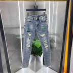 PENDRA Denim Embroidery Arrival Pants