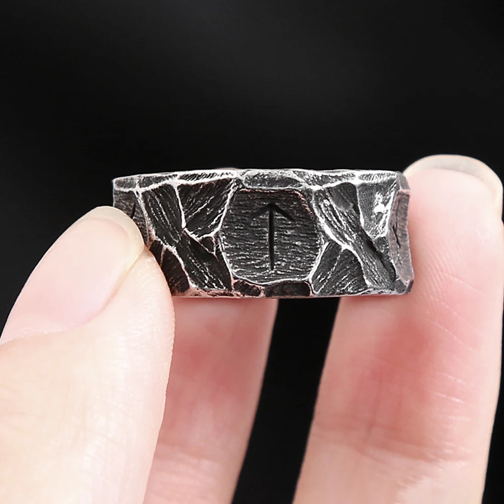 PENDRA Runestone Nordic Viking Rune Ring