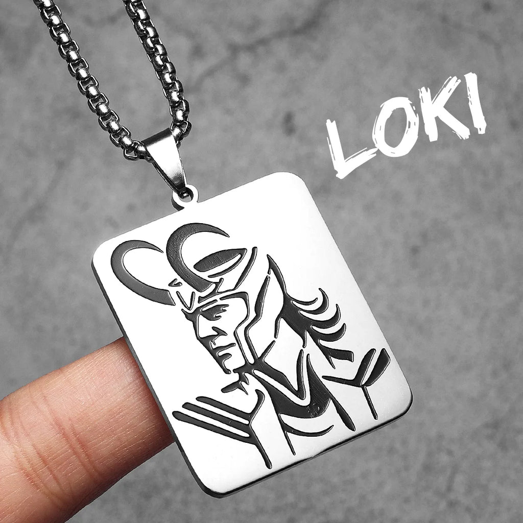 PENDRA Gods Loki Norse Steel Necklace