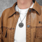 Viking Compass Odin Runes Men Necklaces Stainless Steel Pendant Chain Women Punk Fashion Jewelry New Accessories Gifts Wholesale