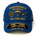 3D Printed Paratrooper Veteran Military Cap - Non- Suitable for Veterans, Collectors & Forces, Outdoor Wear, Historical Reenactm