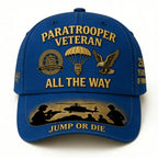 3D Printed Paratrooper Veteran Military Cap - Non- Suitable for Veterans, Collectors & Forces, Outdoor Wear, Historical Reenactm