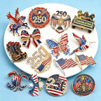 PENDRA America's 250th Independence Day Brooch