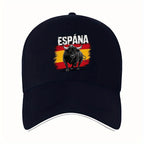1pc of "ESPANA" Featuring a Spanish Bull, a Printed Baseball Cap That Is Unisex And Appropriate for Any Season