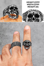 PENDRA Punk Gothic Skull Ring