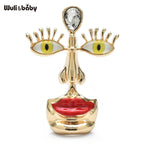 PENDRA Designer Big Face Brooch