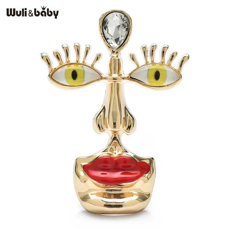PENDRA Designer Big Face Brooch